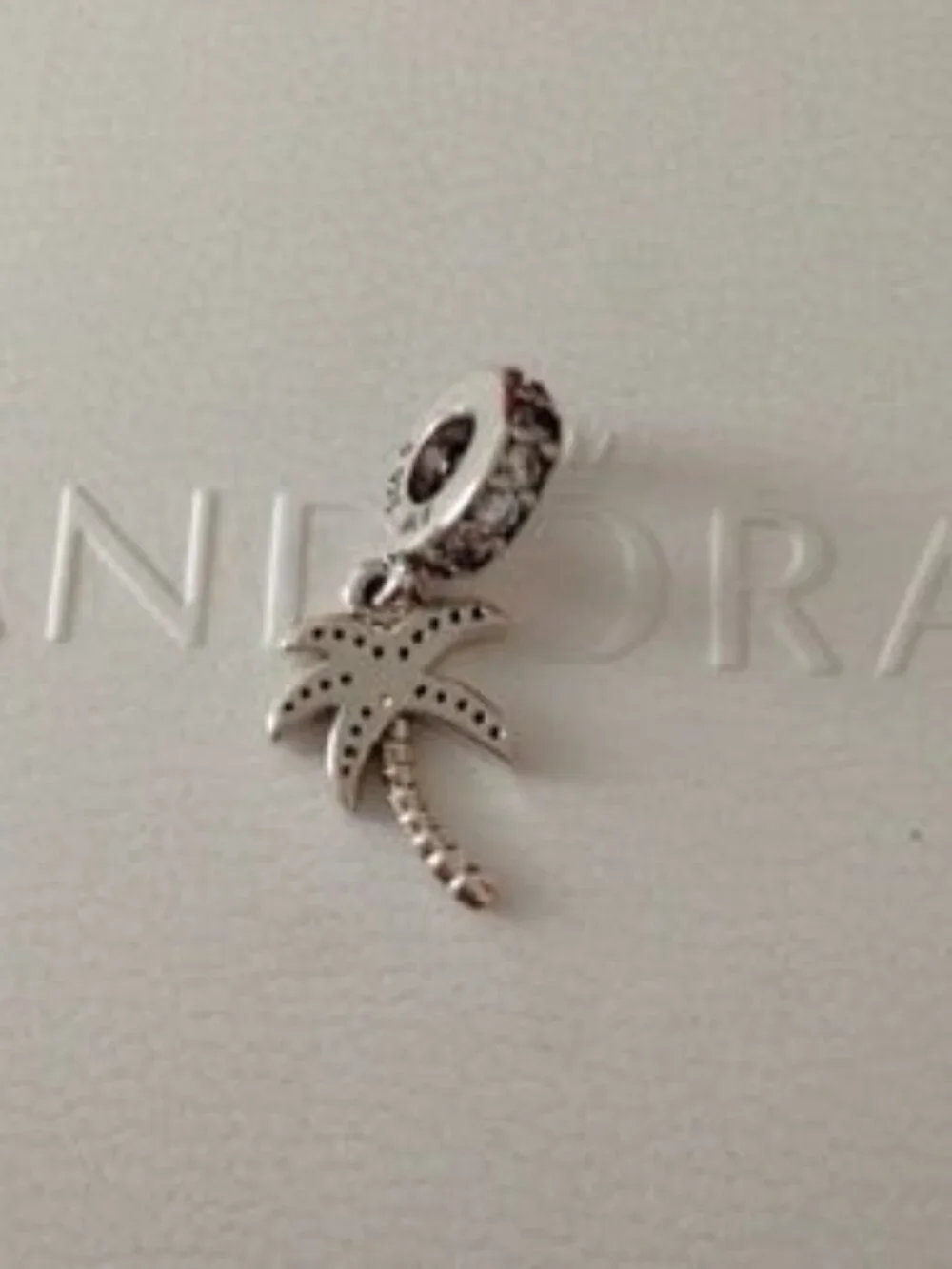 Pandora Sparkling Palm Tree Dangle Charm